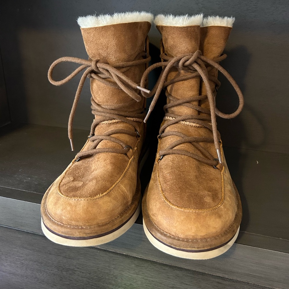 UGG Boots- Size 7- Fur Lined- Chestnut Brown